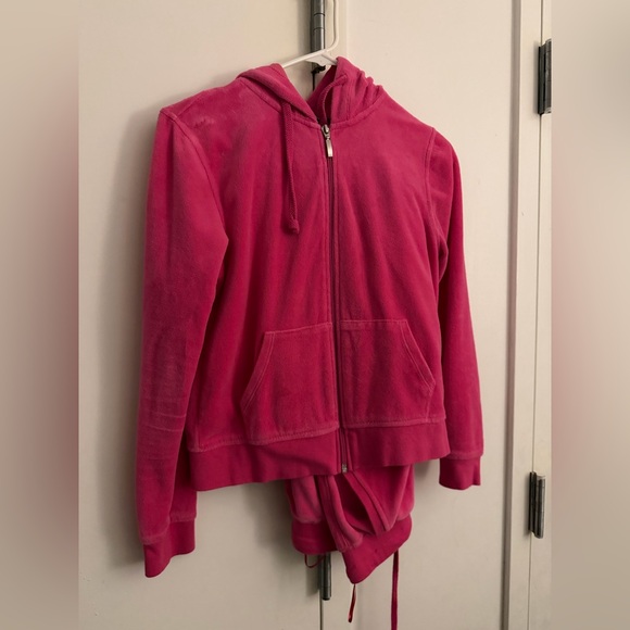 Women's Pink Velour Tracksuit - Picture 4 of 4